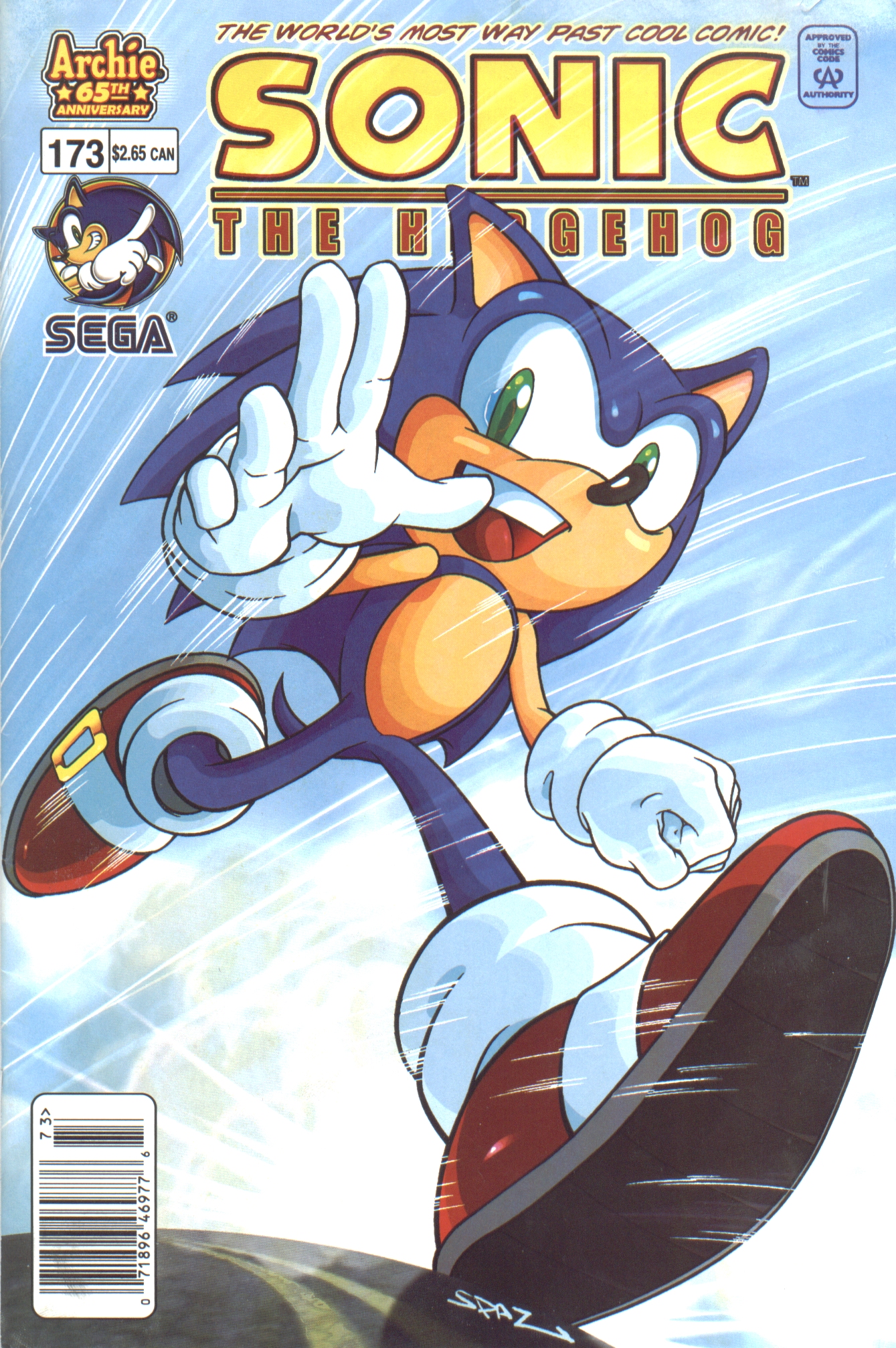 Sonic - Archie Adventure Series April 2007 Comic cover page